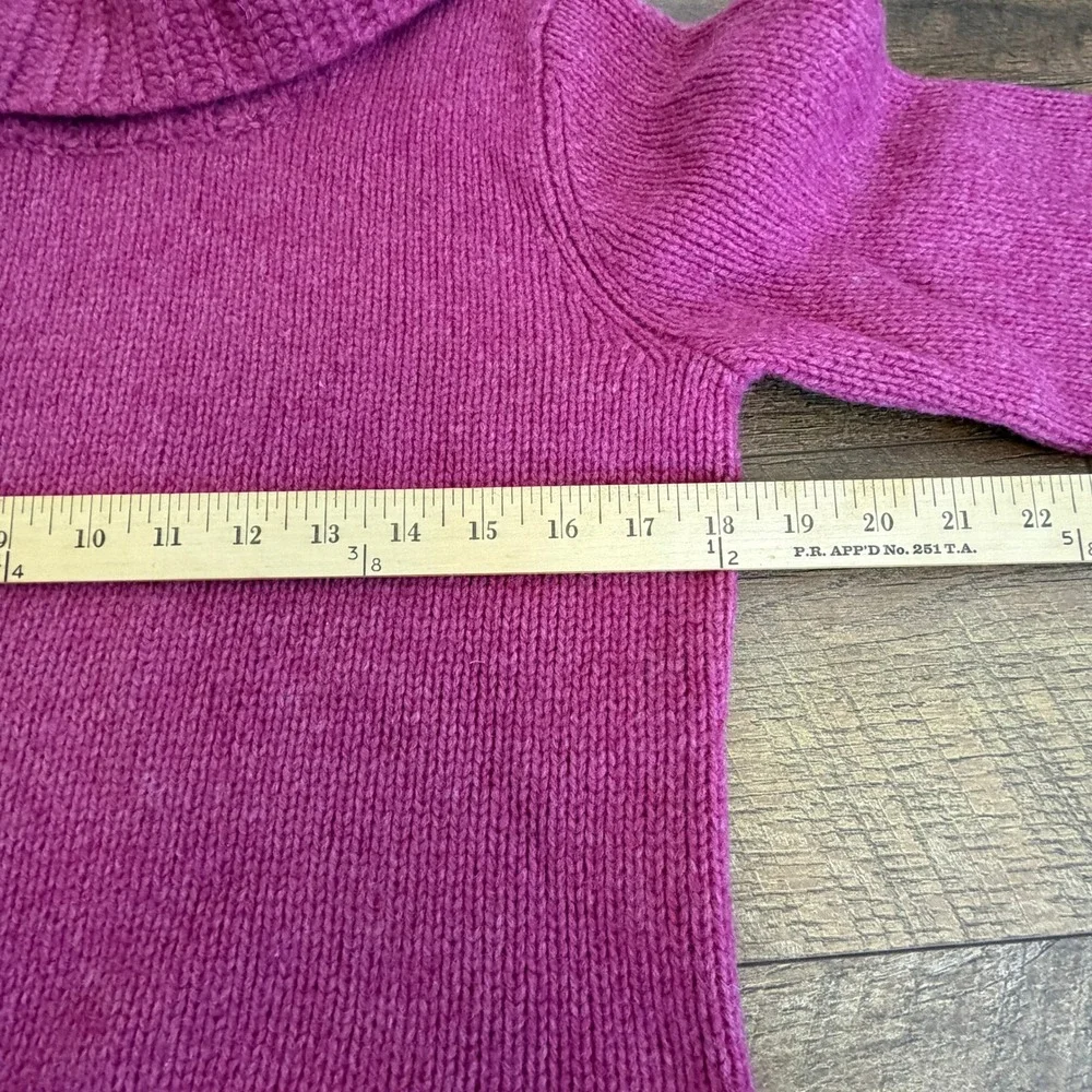 J. Crew‎ Pink Wool Cowl Neck Sweater Size Petite Medium